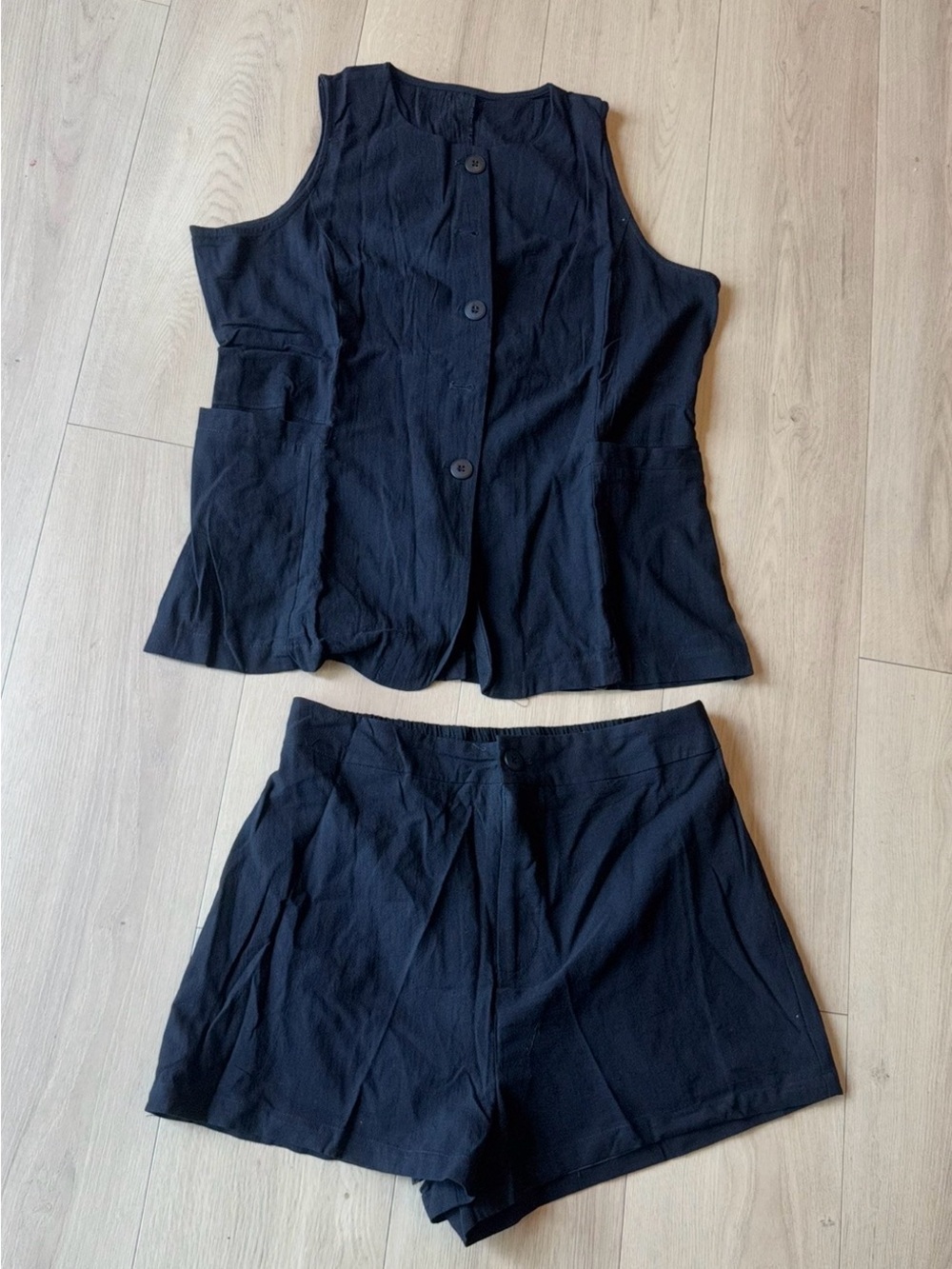 Zaful Black High-Waist Relaxed Bermuda Shorts